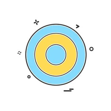 CD icon design vector Illustrazione stock