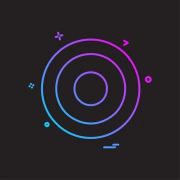 CD icon design vector Stock Illustration