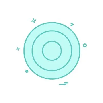 CD icon design vector Stock Illustration