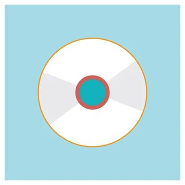 CD icon, disk icon Stock Illustration