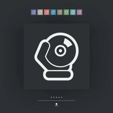 Cd icon Illustrazione stock