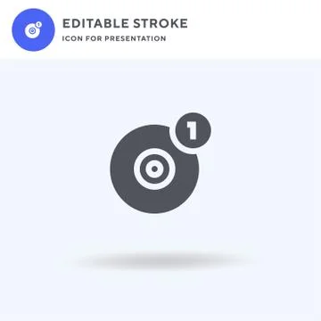 Cd icon vector, filled flat sign, solid pictogram isolated on white, logo 스톡 일러스트