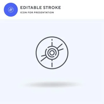 Cd icon vector, filled flat sign, solid pictogram isolated on white, logo 스톡 일러스트