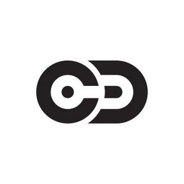 Cd initial letter vector logo icon Stock Illustration