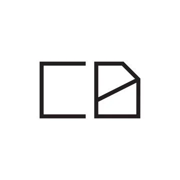 Cd initial letter vector logo icon Stock-Illustration