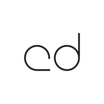 Cd initial letter vector logo icon Stock Illustration