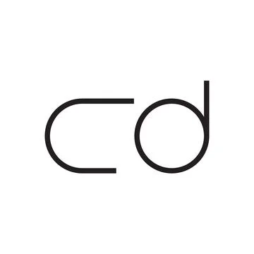 Cd initial letter vector logo Stock Illustration