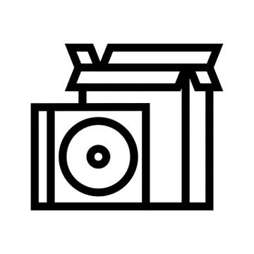 CD &amp; Installation Program Icon Stock Illustration
