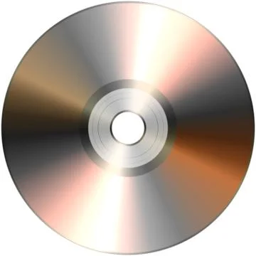 CD isolated on White Stock Illustration