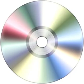 CD isolated on White Stock Illustration