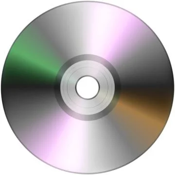 CD isolated on White Stock Illustration