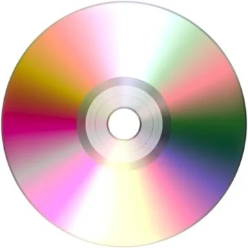 CD isolated on White illustration isolated object Stock Illustration