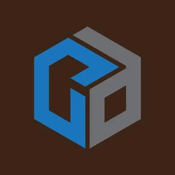 CD Letter monogram Initial Logo Design Template Vector Illustration. CD ele.. Stock Illustration