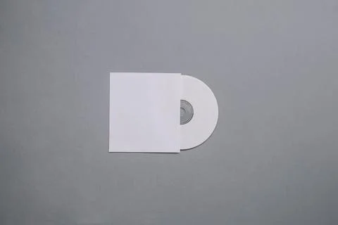 Cd mockup with blank cover Stock Photos