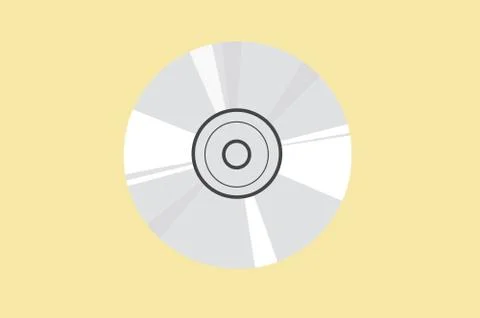 CD or Compact Disk Stock Illustration