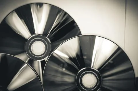 CD or compact disk Stock Photos