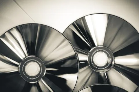 CD or compact disk Stock Photos