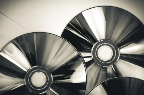 CD or compact disk Stock Photos