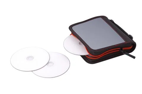 CD or DVD bag 스톡 사진