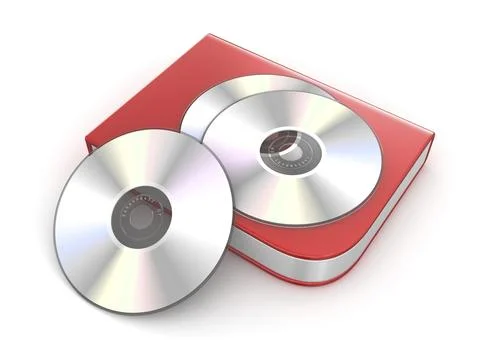 Cd or Dvd Box, This is a computer generated and 3d rendered picture Illustrazione stock