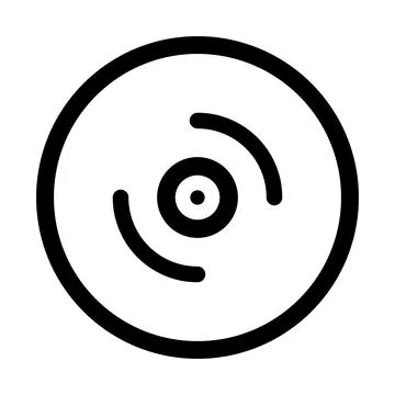 CD or DVD icon. Disk icon. Vector. イラスト素材