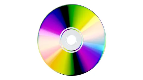CD or DVD on white background, alpha matte included Stock Footage 49330229