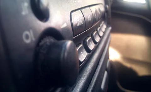 CD player in the car Stock Photos