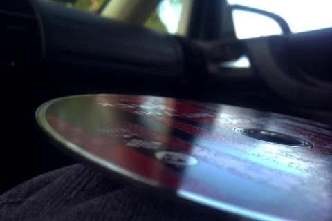 CD player in the car Stock Photos