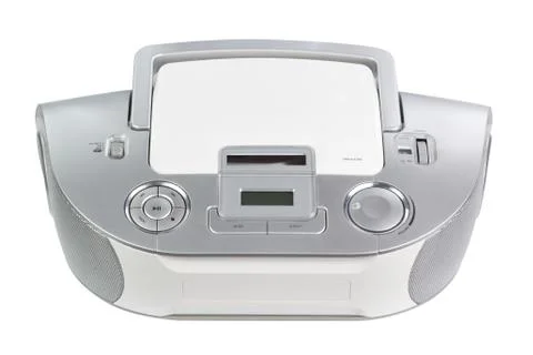 CD player isolated on white Stock Photos
