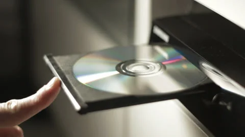 CD player opening and closing Stockbeeldmateriaal 24779536