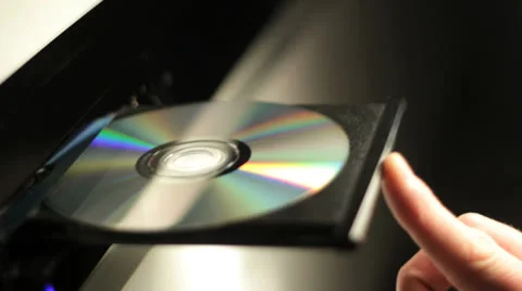 CD player opening and closing Stock Footage 24779703