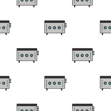 CD player pattern seamless Illustrazione stock