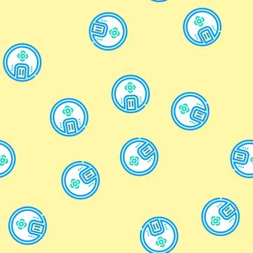 Cd player retro music vector seamless pattern Illustrazione stock