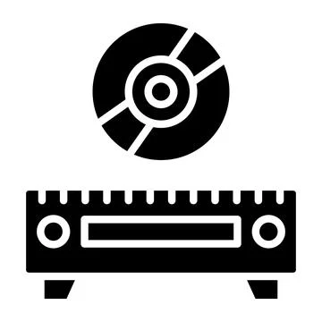 Cd Player Vector Icon Design Illustration Stock Illustration