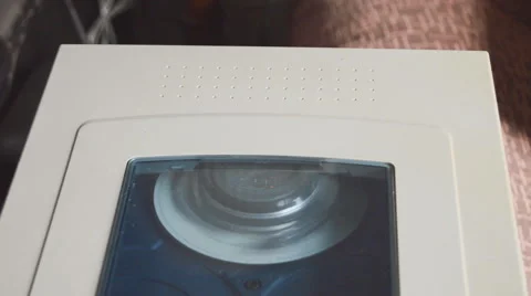 CD Playing In Old Home Stereo Stock Footage 48604802