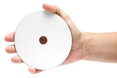 CD Presentation Isolated on a White Background Foto stock