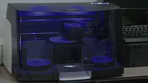 CD printer Stock Footage 62473940