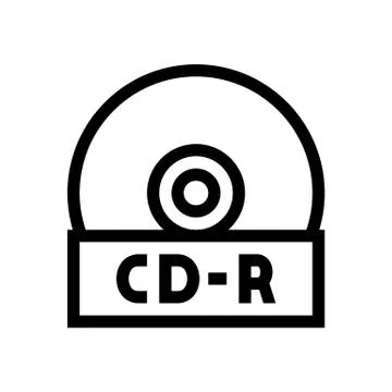 CD Rom Disk Icon Stock Illustration