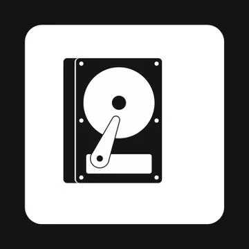 CD rom icon, simple style Stockillustratie