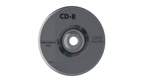Cd-rom rotating loop Stock Footage 89664943