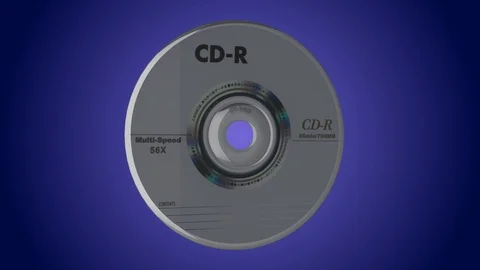 Cd-rom rotating loop Video stock 89665271
