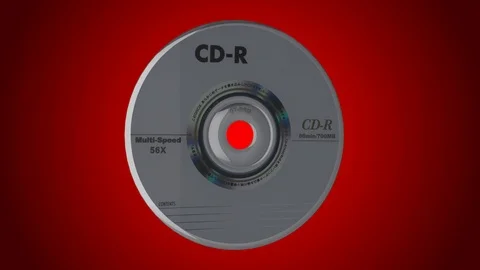 Cd-rom rotating loop Video stock 89665837