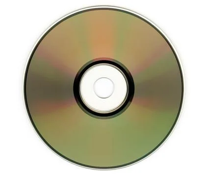 Cd-rom on white Stock Photos