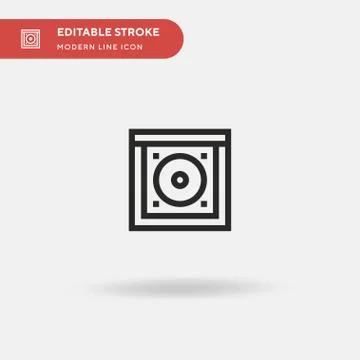 Cd Simple vector icon. Illustration symbol design template for web mobile UI  Stock Illustration