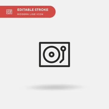 Cd Simple vector icon. Illustration symbol design template for web mobile UI  Stock Illustration