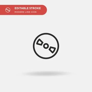 Cd Simple vector icon. Illustration symbol design template for web mobile UI  Illustrazione stock