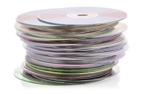 CD stack CD stack isolated on the white background Copyright: xZoonar.com/... Foto stock