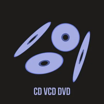 CD VCD DVD Disc symbols vector design Stock Illustration