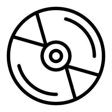 Cd Vector Icon Design Illustration Stock Illustration