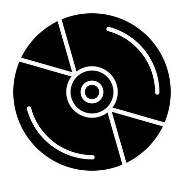 Cd Vector Icon Design Illustration Stock Illustration